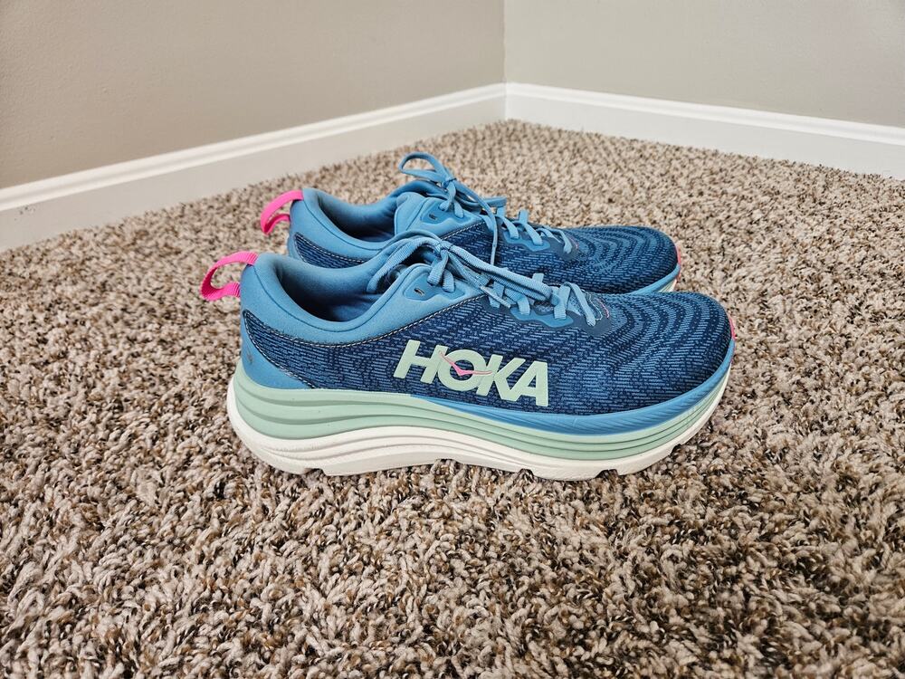 HOKA Gaviota 5 Women’s 11 B Running Shoes Alpine Blue Jadeite 1134235 ALJ